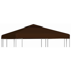 Copertura Superiore per Gazebo a 2 Strati 310g/m² 3x3m Marrone - Marrone - Vidaxl precio