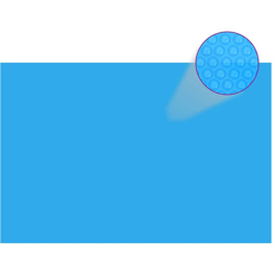 Copripiscina Rettangolare 600x400 cm in PE Blu - Blu - Youthup en oferta