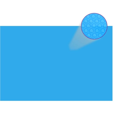 Copripiscina Rettangolare 600x400 cm in PE Blu - Blu - Youthup