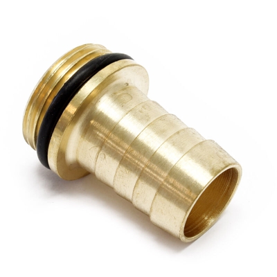 Raccordo a vite 1/3 con bordino e o-ring filettatura esterna 26,44mm tubo 19mm