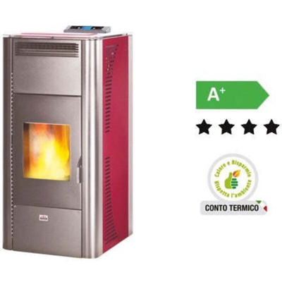 Amg Termostufa A Pellet Queen Idro 20 Bordeaux