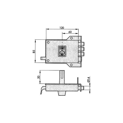 Azbe - SERRATURA EQUITAZIONE 7 DR. NICHEL