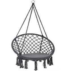 Detex Sedia sospesa da gardino 150kg cuscino 2 anelli in acciaio seduta oscillante colore a scelta Antracite precio