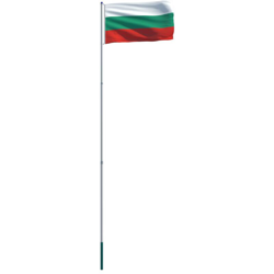 Bandiera con Pennone in Alluminio 6 m della Bulgaria - Vidaxl en oferta