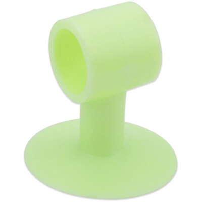 Aspirazione per porta in silicone Punzonatura gratuita per tampone in vetro anti-collisione Resistenza per porta WC Aspirazione a parete verde