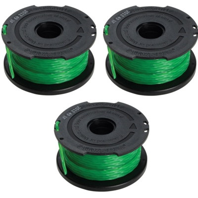Black&decker - Multipack da 3 rocchetti a filo nylon a6482-xj da 10 metri black+decker