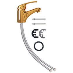 vidaXL Rubinetto Miscelatore Oro 13x10 cm - Oro en oferta