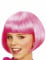 Parrucca corta cabaret rosa bambina en oferta