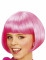 Parrucca corta cabaret rosa bambina