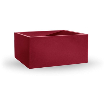 Cassetta in resina 'Cosmos' 80 cm. Rosso Oriente