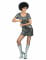 Costume disco argentato anni '70 per donna en oferta
