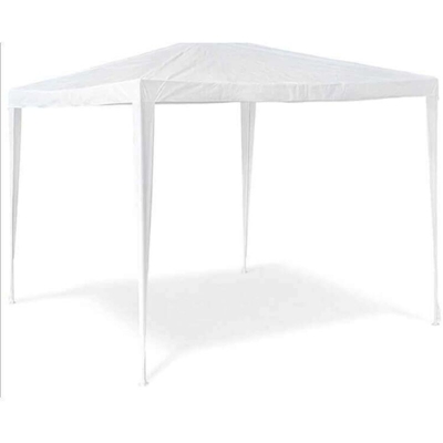 Gazebo 3 X 3 In Metallo Telo Bianco Per Esterno Giardino, Ristorante, Gelateria Bar Hotel Albergo