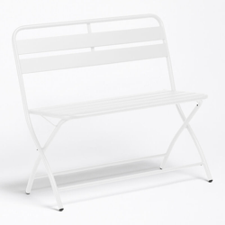 Panchina Pieghevole Janti Bianco Acciaio - Sklum precio