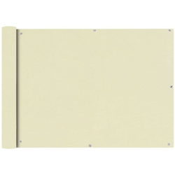 Paravento da Balcone in Tessuto Oxford 75x600 cm Crema - crema - Vidaxl precio