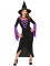 Costume da strega nera e viola per halloween