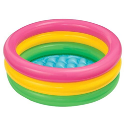 INTEX Piscina gonfiabile per bambini 3 anelli tonda rotonda 86X25 h 58924NP en oferta