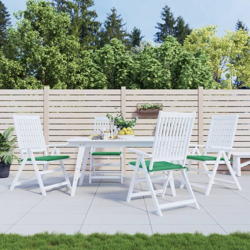 vidaXL Cuscini per Sedie da Giardino 4 pz Verdi 40x40x4 cm - Verde precio