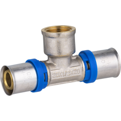 Multistrato a pressare raccordo a T multiprofilo femmina F15x21 Ø20 - Noyon&thiebault precio