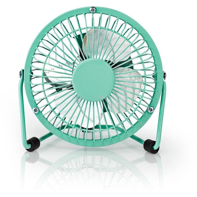 Nedis Ventilatore da tavolo | Alimentazione a USB | Diametro: 100 mm | 3 W | 1-Velocità | Turchese NE550718270