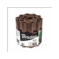 Bordatura da giardino marrone ondulata Lunghezza 9 metri Altezza 200mm en oferta