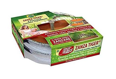 Fiaccola stagnola zanza tiger 14x3cm 2pz