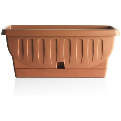 Fioriera Natura Con Sottovaso 60Cm