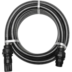 vidaXL Tubo di Aspirazione con Connettori 4 m 22 mm Nero - Nero características
