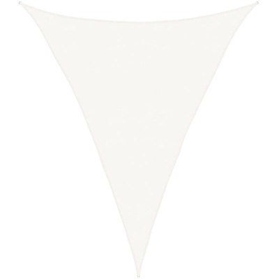 vidaXL Vela Parasole 160 g/m² Bianca 5x7x7 m in HDPE - Bianco