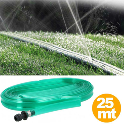 Tubo Piatto Microforato 25 Mt Irrigazione Giardino Piante Esterno con Connettore precio