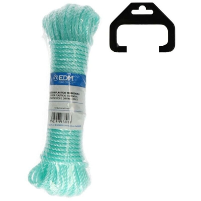 Matassa di corda di plastica 15mts verde 87806 - EDM