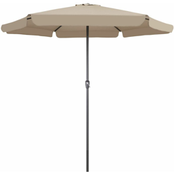 Ombrellone da giardino a manovella Ø330cm terrazzo protezione UV 50+ ombrelloni spiaggia parasole Grigio en oferta