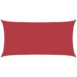 vidaXL Vela Parasole 160 g/m² Rossa 3x6 m in HDPE - Rosso características