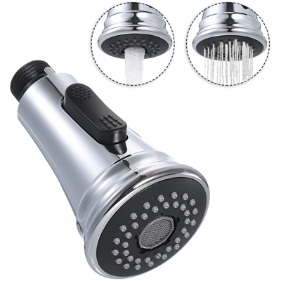 Con valvola di non ritorno, soffione di ricambio per doccia, connettore 1/2, nichel spazzolato