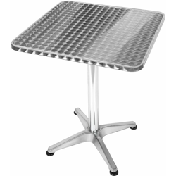 Oobest - Alumine Tavolo da Giardino Quadrato in Alluminio, Tavolino Balcone , Bar o Cucina, 60x60 cm, per arredo Esterni en oferta