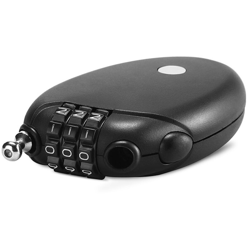 Mini lucchetto per bicicletta Lucchetto antifurto per casco bici 3 cifre Combinazione password Lucchetto per cavo telescopico per bici da strada en oferta