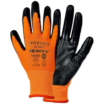 Guanti da lavoro Impervious-8 - Arancione - 8 - Arancione - Cofra