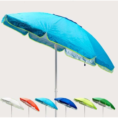 Ombrellone mare spiaggia 200 cm antivento protezione uv Sardegna | Azzurro