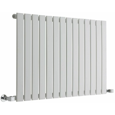Hudson Reed Delta Radiatore Termoarredo di Design Orizzontale Moderno - Termosifone con Finitura Bianca - Pannelli Piatti - 635 x 980mm - 876 Watt