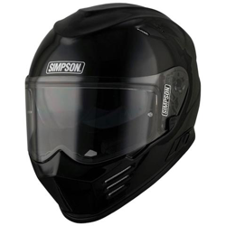 Casco Moto Simpson 2018 Venom Solid Gloss Nero (xs, Nero) características