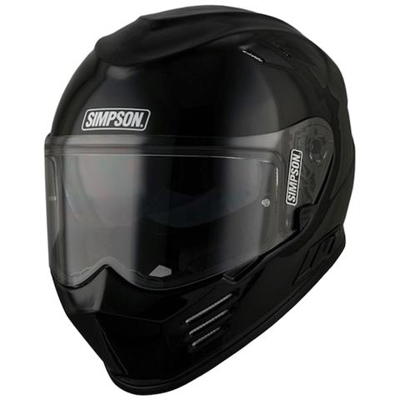 Casco Moto Simpson 2018 Venom Solid Gloss Nero (xs, Nero)