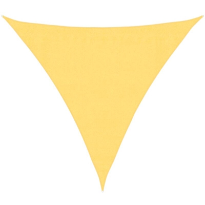 vidaXL Parasole a Vela HDPE Triangolare 3,6x3,6x3,6 m Beige - Beige