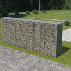 Gabbione con Copertura in Acciaio Zincato 300x50x150 cm - Argento - Youthup características