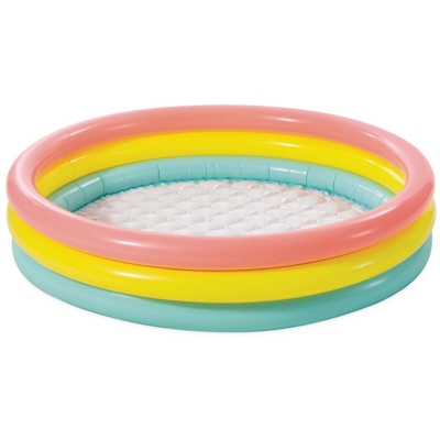Intex Piscina Gonfiabile Sunset con 3 Anelli 114x25 cm - Multicolore