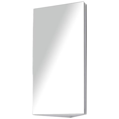 Armadietto Pensile Angolare Da Bagno In Acciaio Con Specchio Salvaspazio 60 X 30 X 18.4cm