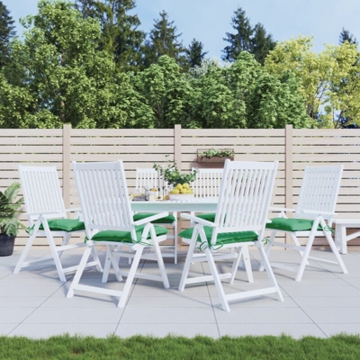 vidaXL Cuscini per Sedie 6 pz Verdi 40x40x7 cm in Tessuto - Verde