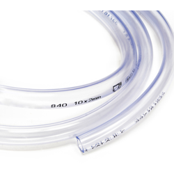 Wiltec - Tubo in PVC per alimenti 10 x 2 mm trasparente e flessibile Articolo a metraggio en oferta