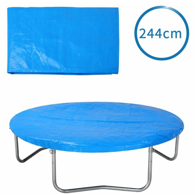 Monzana - Telo di Copertura per Trampolino diametro 183 - 244 - 305 - 366 - 427cm 244cm - blu
