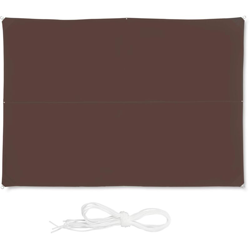 Tenda a Vela Rettangolare, Idrorepellente, Anti UV, Corde di Supporto, Terrazza, Giardino, LxP: 3x4 m, Marrone características