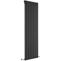 Hudson Reed Delta Radiatore Termoarredo di Design Verticale Moderno - Termosifone con Finitura Opaca Nera - Pannelli Piatti - 1600 x 560mm - 1172 precio