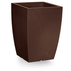 Vaso quadrato in resina 'Genesis' h. 40 cm. Bronzo en oferta